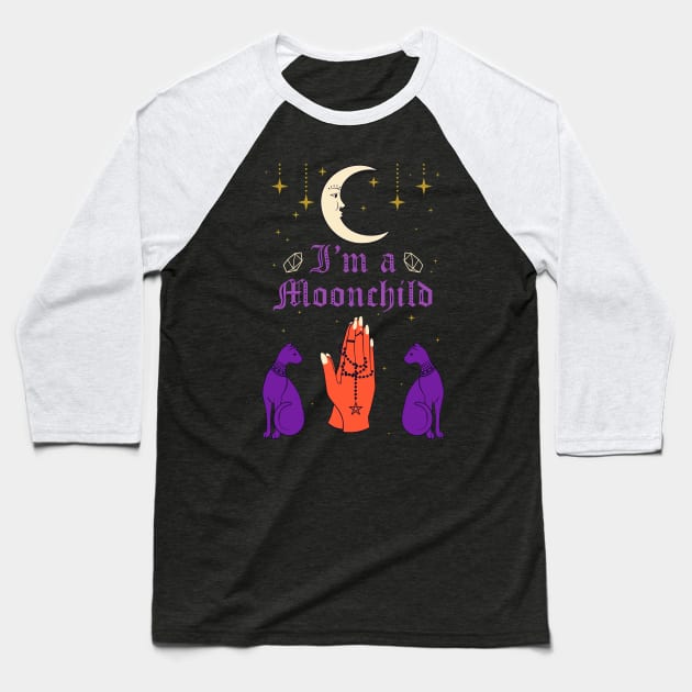 Moonchild Baseball T-Shirt by machmigo